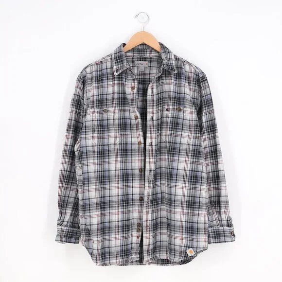 NATIONAL PARKS UPCYCLED REWORKED Flannel Shirt Size L - Picture 2 of 5